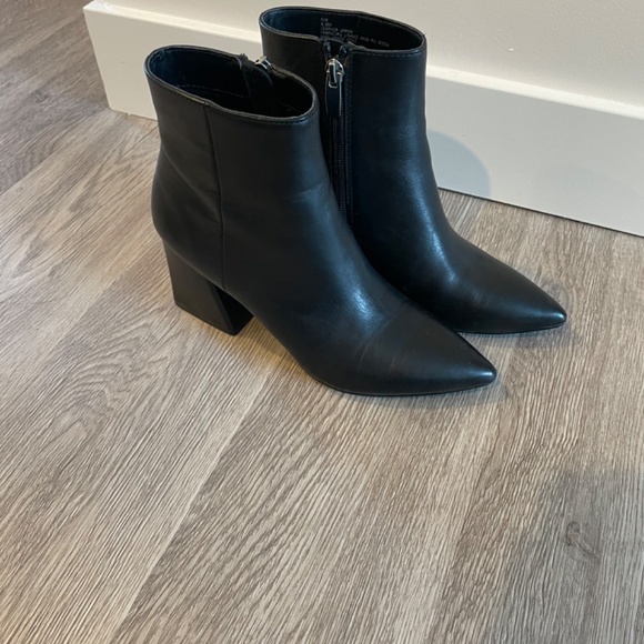 Black Block Heel Bootie - Picture 2 of 5